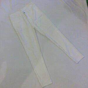 Shein White Skinny Pants Size: Large - Silver Accessories